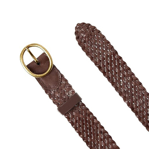 Cinturones Trenzados de Cuero 100% Genuino, Cómodos, Ajustables, con Logotipo y Talla Personalizados, Cinturones de Cuero de Alta Calidad, Más Vendidos - Product Image 4