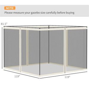 Rete di Ricambio per Pareti Laterali di Pergole, Gazebo e Padiglioni - Product Image 3