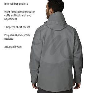 Chaqueta Impermeable de Diseño Personalizado OEM, Chaqueta de Lluvia Cálida de Invierno, Chaqueta Impermeable de Alta Calidad para Hombre - Product Image 3