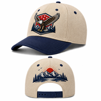 Gorra de Béisbol Premium con Cierre a Presión, Bordado Personalizado en la Parte Delantera y Trasera, Logotipo de Equipo Deportivo, para Pedidos al por Mayor, Proveedor Listo para Entregar