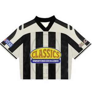 Custom Men's Boxy Cropped Jersey <b>Short</b> Breathable Vintage Streetwear Sports T-Shirt Soccer Basketball Football Retro Print <b>Mesh</b> - Product Image 3