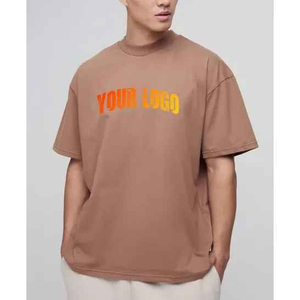 Fashionable Blank Front <b>T</b>-<b>shirts</b> <b>Thick</b> Heavyweight 100% Cotton Loose Fit 250GSM Custom Digital Printing Hip Hop Style <b>T</b>-<b>Shirt</b> - Product Image 3