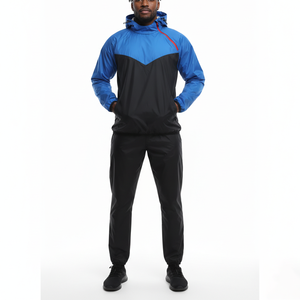 Combinaison de sudation unisexe OEM en polyester/nylon à manches longues, taille élastique, extensible dans les quatre sens, pour le fitness, la perte de poids et l'exercice - Product Image 3