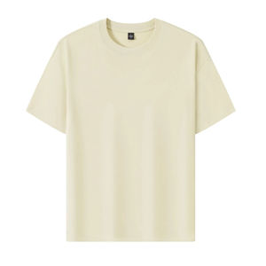 T-shirt en pur coton personnalisé pour uniforme de travail, respirant, avec logo imprimé, à manches courtes, col rond, décontracté, pour jeunes - Product Image 2