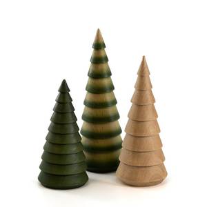 Sapin de Noël rustique en bois fait main pour la décoration de table, salon, chambre, bureau et fêtes - Product Image 1