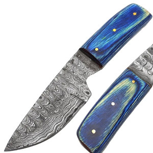 Cuchillo de Caza Profesional de Acero de Damasco con Empuñadura Ergonómica y Diseño de Hoja en Capas, Personalizable OEM para Uso en Exteriores - Product Image 6