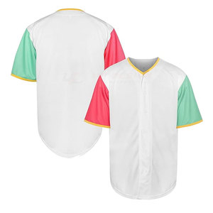 เสื้อเบสบอลแขนสั้น ดีไซน์โดดเด่น ราคาประหยัด ระบายอากาศได้ดี สีสันตามสั่ง คุณภาพสูง สำหรับผู้ใหญ่ - Product Image 1