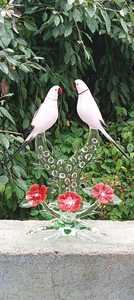 Figuras de Vidrio Artístico Soplado a Mano Coloridas, Exquisitas Esculturas de Loros Bonitos para Decoración del Hogar, Pequeño Mundo de Vidrio de Rajastán - Product Image 4