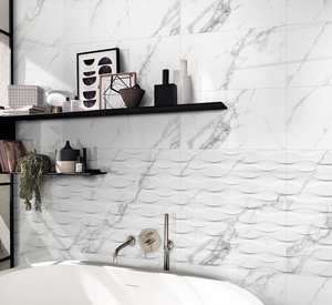 Azulejos de Gran Formato Súper Blancos Premium, Losas Decorativas Resistentes a los Arañazos para Salas de Estar y Oficinas de Lujo - Product Image 1