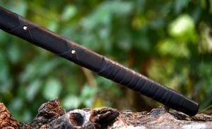 Hacha de mano personalizada para exteriores con mango de madera y hoja de acero de alto carbono, 24 pulgadas de longitud total, para camping y bushcraft - Product Image 2