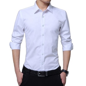 Camisa de Hombre 100% Algodón, Transpirable, Manga Larga, Formal, Color Liso, Venta al Por Mayor, OEM, Tallas Grandes, Calidad Premium - Product Image 1