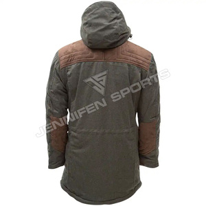 Chaqueta de Invierno para Hombre, 100% Lana, con Capucha, Resistente al Viento, Transpirable, Ideal para Senderismo, Caza y Safari, en Oferta - Product Image 3
