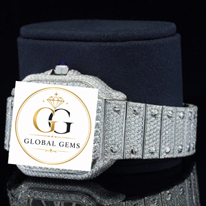 High Quality Round Cut Moissanite Full Iced Out Daily Wear Watch for Gifts and Occasion Available for Competitive Price - Product Image 3
