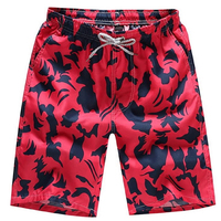 Shorts de plage décontractés d'été, longueur genou, avec cordon de serrage, en tissu peigné respirant, couleur unie, service OEM
