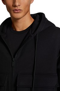 Sweat à capuche zippé en molleton de coton New Generation Balloon Cargo avec poche avant et logos personnalisés de haute qualité - Product Image 5