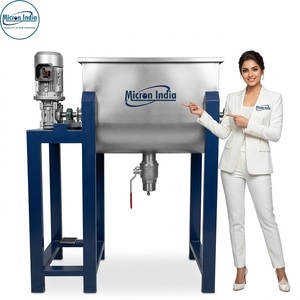 Mezcladora Horizontal de Cinta de Acero Inoxidable de Alta Resistencia, Motor de 3 kW, Capacidad de 100 L, Mezcla Eficiente de Polvo Seco, Recubrimiento de Alimentos - Product Image 3