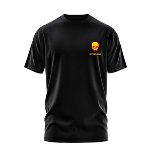 T-shirt surdimensionné personnalisé, uni, décontracté, pour homme, noir, vintage, effet usé - Product Image 5