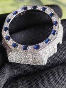 Loista Jewels – Lunette de montre de luxe en acier inoxydable octogonale, sertie de cristaux étincelants, cadre de protection personnalisé style Hip Hop, modèle homme - Product Image 2