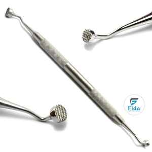 Compactador de Huesos Dental FIDA, Herramienta Manual de Acero Inoxidable de Doble Extremo, Reutilizable, Instrumentos Quirúrgicos con Certificación CE - Product Image 1