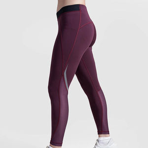 Eco-Friendly Anti-Bacterial Quick Dry Breathable Casual Knitted Yoga <b>Leggings</b> Solid <b>Pattern</b> Sports <b>Leggings</b> - Product Image 3