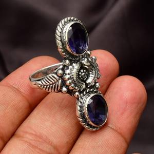 Anillo de Plata de Ley 925 con Amatista Hecha a Mano, Joyería con Gema Púrpura, Anillo de Piedra Púrpura Natural para Mujer, Regalo de Piedra de Nacimiento - Product Image 2