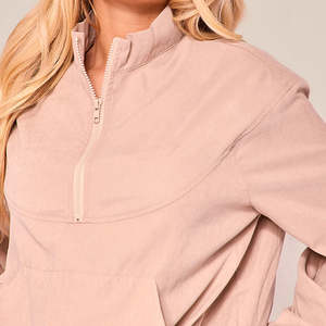 OEM Custom Logo <b>Womens</b> Two Piece Windbreaker Set Waterproof <b>Nylon</b> Jacket & Shorts Lightweight Outdoor Sportswear Outfit - Product Image 2