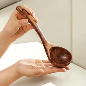 Wooden <b>Soup</b> Ladle | Long Handle Kitchen <b>Spoon</b> | Cooking Gift for Cooking <b>Soup</b> <b>Spoon</b> Ladle Wooden Serving <b>Spoon</b> Kitchen Gift - Product Image 5