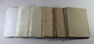 Papel hecho a mano con algodón reciclado, sin madera, sin ácido, para tarjetas de 300 g/m² A5 / hojas de dibujo. - Product Image 4