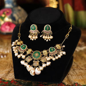 Heritage Pota <b>Necklace</b> Set with Natural South Sea and Freshwater Pearls on a Classic Link Chain 10575495GR - Product Image 3