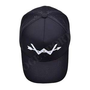 Top Trending <b>Hat</b> 5 Panel Baseball <b>Hat</b> Custom <b>Men</b> Printing Perforated Best Laser <b>Black</b> Baseball Cap High Quality Baseball <b>Hat</b> - Product Image 4