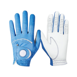 New Trending Men's Full Comfortable Leather Golf Gloves Breathable Solid Color Anti-Slip Professional Golf Gloves for Golfer - Product Image 2