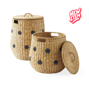Panier à linge en rotin, lot de 3 pour la maison et la cuisine - Product Image 6