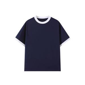 Bangladesh China Factory Price Custom Silk Screen Printing Summer Breathable 100% Cotton Knitted Short-sleeved Casual tshirt - Product Image 2