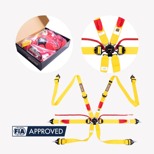 Ceinture de sécurité de course TBRACING SPORT PLUS 3 FIA 8853 2016 avec système de descente et sangle de 2 pouces pour voitures de compétition - Product Image 1