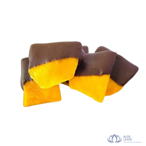 [VENTE CHAUDE] Snacks nutritifs de mangues séchées et confites au sirop, trempées dans du chocolat, de la marque Blue Lotus Farm, en tranches, en vrac, pour dessert - Product Image 1