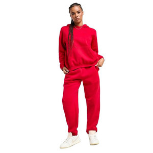 Prix abordable : Ensemble de survêtement oversize pour femme en molleton polyester/coton, respirant et épais, avec pantalon de survêtement ample - Product Image 1
