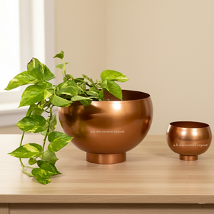 Juego de Macetas de Acero Inoxidable Ecológicas Modernas de Lujo, Macetero con Pedestal, Decoración para Interiores del Hogar, Jarrones de Escritorio para Suculentas - Product Image 2