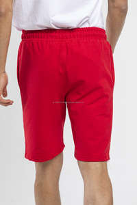 Pantalones cortos rojos lisos sólidos Pantalones cortos transpirables para hombres Moda única Venta caliente Varios diseños Pantalones cortos ajustados - Product Image 4