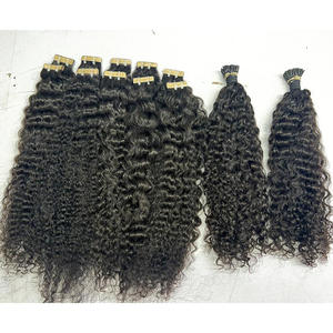 Extensiones de cinta de donante único indio crudo Cutículas alineadas de larga duración Extensiones de cabello humano excelentes Cabello de cinta indio crudo - Product Image 6