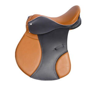 Selle d'équitation anglaise haute performance en cuir véritable pour compétition et entraînement professionnels - Product Image 3