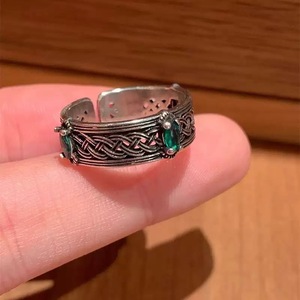 Винтажное антикварное регулируемое кольцо в стиле ретро бохо, эффектное украшение - Product Image 4