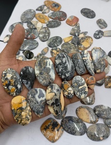 Lote al por mayor de cabujones de jaspe Maligana natural |   Juego de cartas sueltas Rare Yellow |   Piedras Pulidas de Formas Mixtas para Joyería, Corte Cojín - Product Image 4