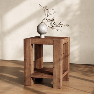 Handcrafted Mango <b>Wood</b> Round Coffee Table Wholesale | Antique Walnut Finish - Product Image 4
