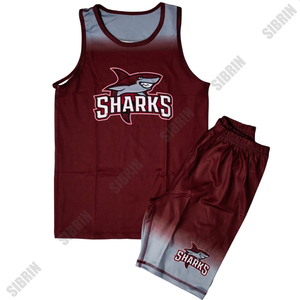 Uniformes de basket-ball personnalisés Sibrin |   Maillots et shorts d'équipe avec logo, nom et numéro |   Maillots et shorts de basket sublimés USA - Product Image 4