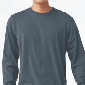 เสื้อยืดแขนยาวผู้ชายคุณภาพสูงขายดี 100% ผ้าฝ้ายถัก ลายเรียบ ปรับแต่งได้ แห้งเร็ว ระบายอากาศดี ขายส่ง - Product Image 6