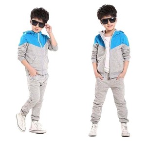 Ensemble de survêtement zippé pour enfants, vente en gros, vêtements de sport, jogging pour garçons, survêtement zippé pour enfants, streetwear tendance, respirant - Product Image 1