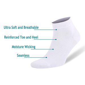 Calzini corti da uomo in bambù, 8 paia, traspiranti e antiodore, con confezione regalo - Product Image 6