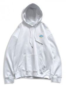 Sweat à capuche unisexe en coton épais, confortable et élégant, couleur unie, coupe ample, service OEM, respirant, anti-boulochage, vente en gros de qualité supérieure - Product Image 5