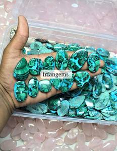 Piedras Preciosas Sueltas de Crisocola y Malaquita 100% Naturales, Cabujón para Joyería, Piedra Mineral, Espécimen de Malaquita - Product Image 3