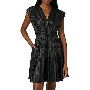 Vestido de Cuero Genuino de Último Diseño, Nuevo, Superventas, Disponible en Stock - Product Image 6